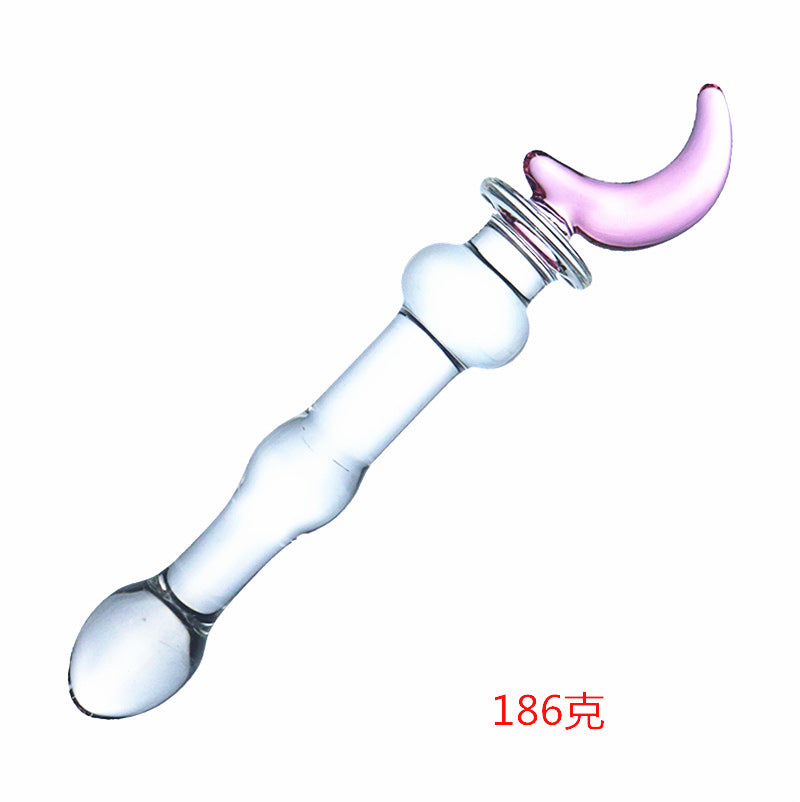 Glass Heart Shape Anal plugs Sex Toys