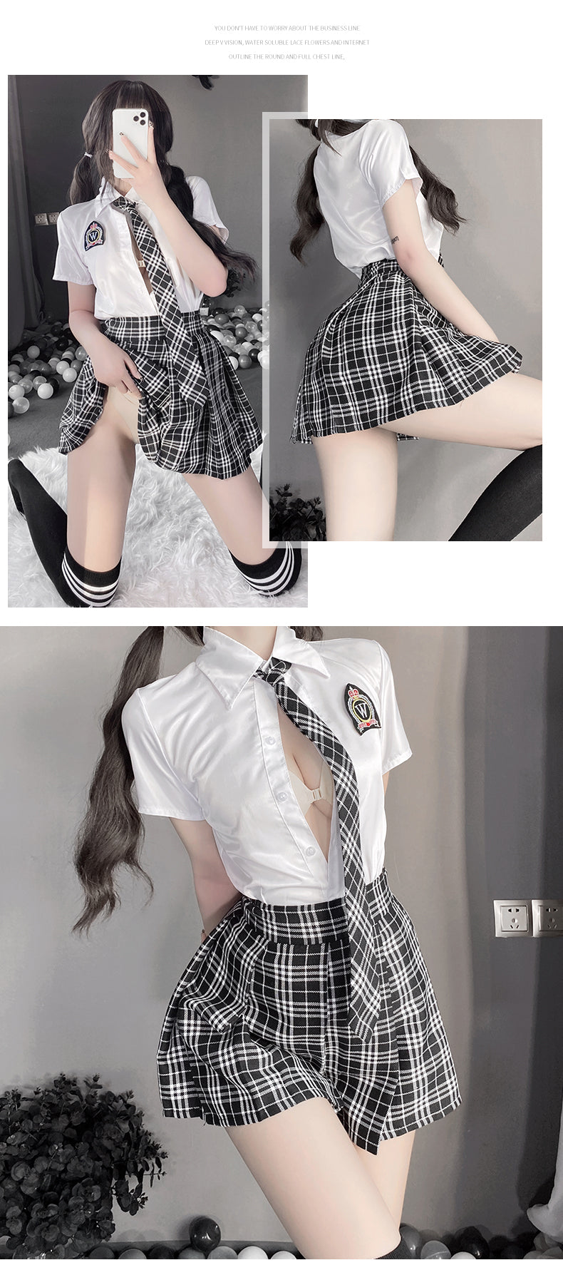 Cute JK Uniform Lingerie Set