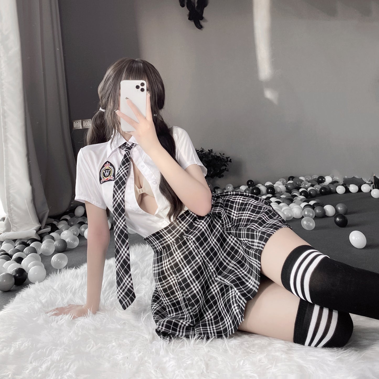 Cute JK Uniform Lingerie Set