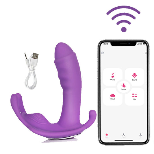 Wearing Butterfly Shape APP Remote Control Invisible Vibrators